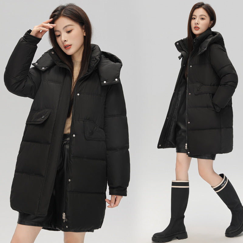 Doudoune matelassée en coton Manteau en coton tendance à capuche