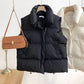 Women's Standing Collar New Sleeveless Cotton Vest