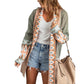 Manteau pull mi-long à la mode pour femme
