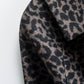 Women's Loose Blended Animal Print Coat