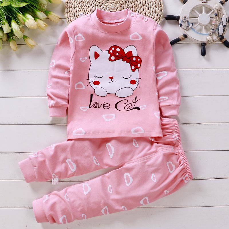 Ensemble pyjama bébé en coton d'automne