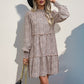Leopard Print Long Sleeve Dress