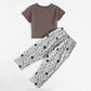 Summer Star Print Kids Homewear Set Breathable Pajamas