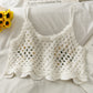 Embroidered Knitted Suspender For Women Loose Fitting