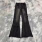Fashion Elastic Plus Size Women's Denim Flared Pants