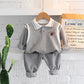 Children's Lapel Sweatshirt Sports Two-Piece Set