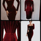 Women's Slim-fit Suede High-end Dress