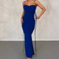 Fashion Lace Up Temperament Long Dress Halter Dress