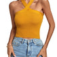 Women's Knitted Inner Match Bottoming Shirt Halterneck Vest