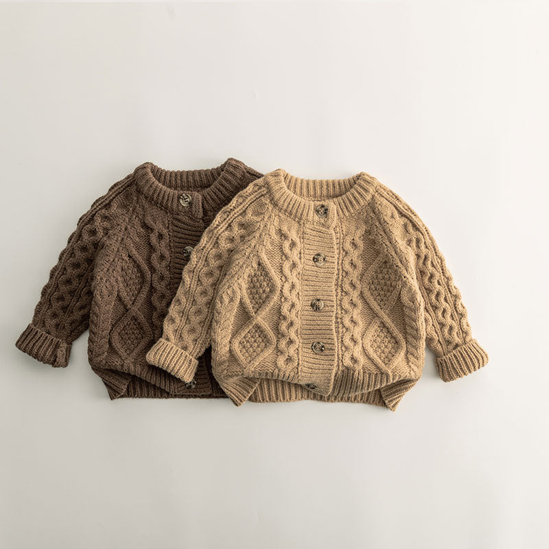 Pull tricoté style bébé Idle, manteau épais