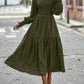 Women's Round-neck Lantern Sleeve Long Sleeve Dress