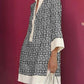 Autumn Half-sleeve Printed Loose And Elegant Shirt Dress