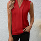 Solid Color V-neck Fashionable All-match Shirt
