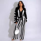 Knitted Sweater Fashion Cutout Wide Leg Knitted Two-piece Sweater