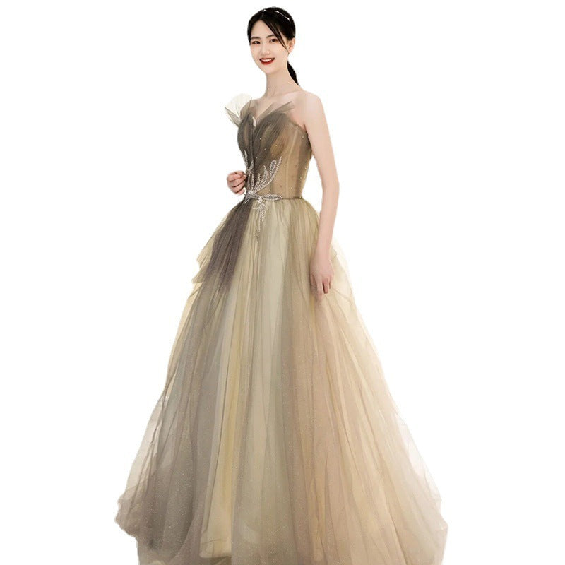 Women's Evening Dress Skirt Fashion Slim Temperament Long