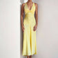 V-neck Pleated Slim Fit Slimming Graceful And Fashionable Dress