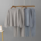 Off-shoulder Woolen Pants Top Loose Knitting Suit