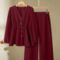 Women's Long-sleeved Pants High-grade Two-piece Suit