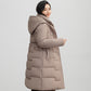 Manteau mi-long à capuche pour femme, coupe-taille, coupe-vent ...