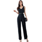 Casual Show Waist Suit Feminine V-Neck Split Style
