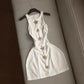 Womens Summer Solid-Color Slim-Fit Mini Dress With A Crew Neck