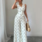 Sleeveless Fitted Vest Top And High-waisted Wide-leg Pants Two-piece Set