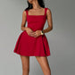 Slim Fit Dress Backless Sleeveless Vest Suspender Skirt