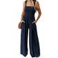 Sleeveless Tube Top Women's Commuting Wear Vest Jumpsuit Loose Wide Leg