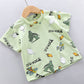 Boys Shirt Fashion Summer Short Sleeve Blouse And Pants