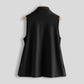 Fashionable Sleeveless Solid Color Cashmere Vest Women