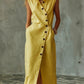 Slim-fit Elegant Single-breasted Dress With A Stand-up Collar For Women