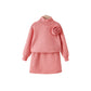 Flower Pattern Long Sleeve Comfortable High-neck Set
