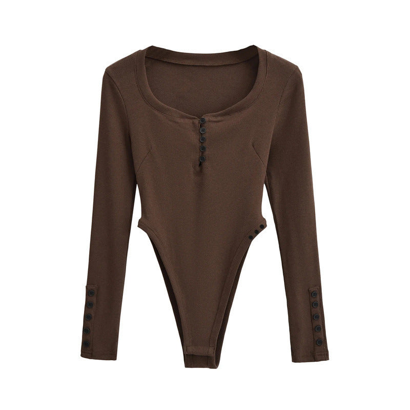 Combinaison à manches longues pour fille sexy, style spécial, moulante, été