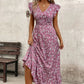 Fashionable Women's Dress With Random Printing