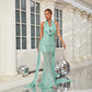 Halter Mop Dress Sequined Party Dress