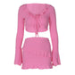 Women's Lotus Leaf Skirt Two-piece Suit Fashion
