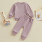 Children's Letter Printed Long-sleeved Trousers Two-piece Set