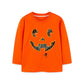 European And American Style Babies' Long Sleeve T-shirt Autumn Fluorescent Pumpkin Printed Top