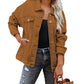 Women's Oversized Short Shawl Denim Jacket