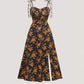 Waist-tight Floral Slimming Sling Dress