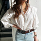 Chemise slim coréenne style occidental pour femme