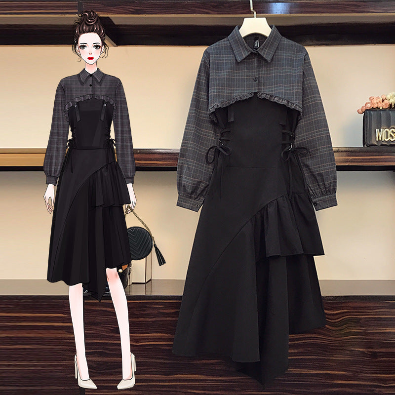 Women's New Fashion Shirt Waist Slim Dress