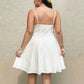 Plus-size Womens Summer White Slip Dress