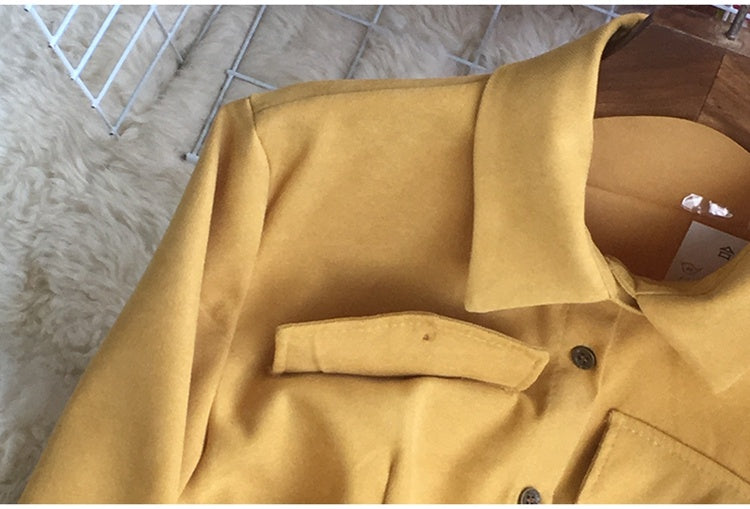 Women's Fashion Temperament Long-sleeved Shirt Dress
