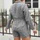 Temperament Commuter Letter V-neck Fashion Plus Size Jumpsuit
