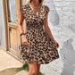 Women's Casual Loose-fit V-neck Floral Dress