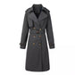 Coupe-vent imperméable décontracté ample à double boutonnage