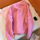 Raspberry  Polar Fleece Lamb Wool Coat For Women