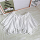 Women's Summer Lace Chiffon Shirt Short Sleeve Bottoming Top
