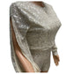 Sequined Long Sleeve Sequined Casual Jumpsuit